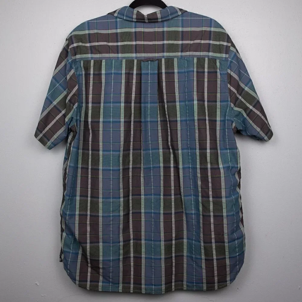 The North Face plaid button up shirt-XL